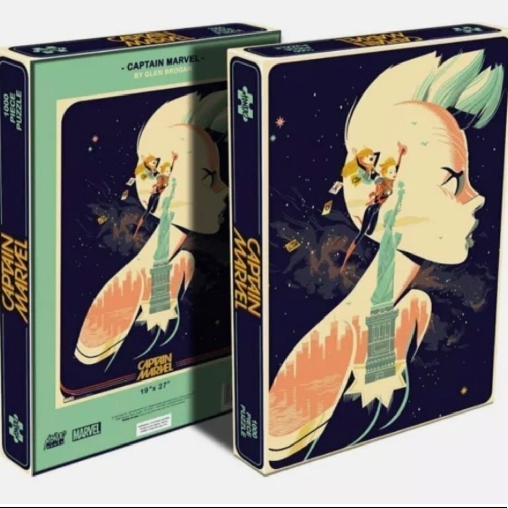 NIB-LIMITED EDITION-CAPTAIN MARVEL PUZZLE BY GLEN BROGAN